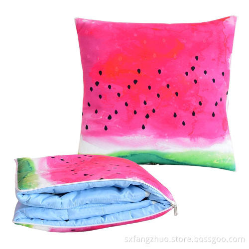 car seat 2 in 1 plush pillow blanket